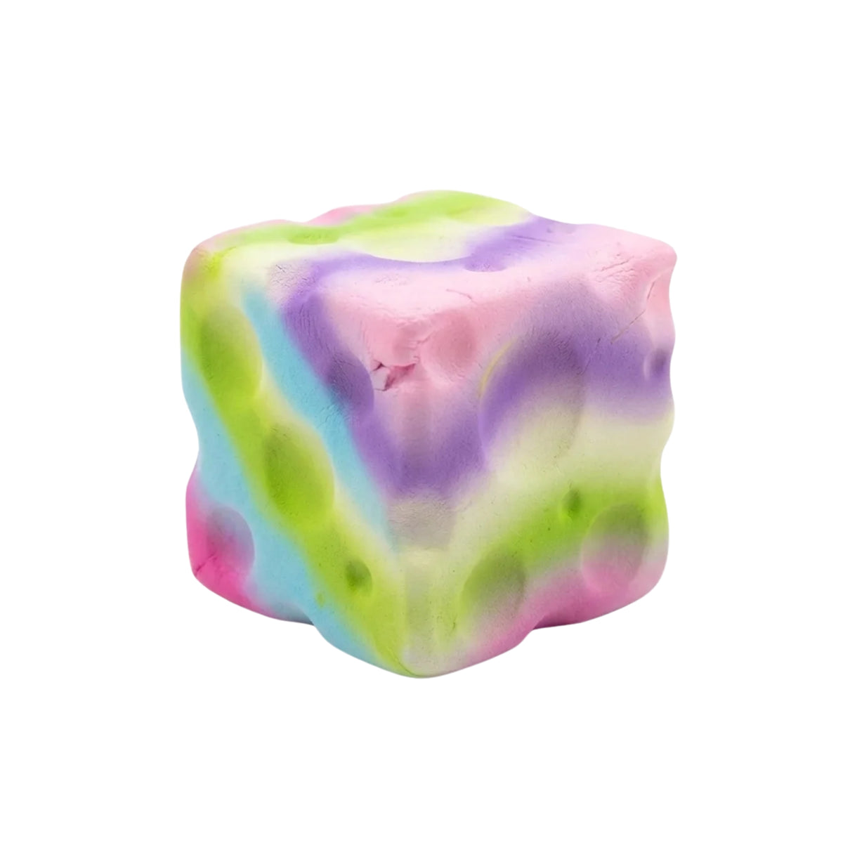 Squishy Cube Fromage Multicolore — squishy anti-stress pour enfant, Playland